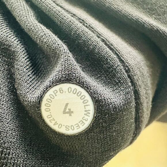 Lululemon Rulu Rally Wrap Black Size 4 Jacket Cardigan Gym Walking Mid-Length - Picture 5 of 7